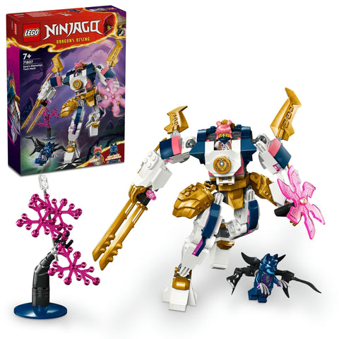 LEGO 71807 NINJAGO Sora Element Power Mech Suit, Toy, Present, Blocks, Boys, Girls, Children, 6, 7, 8, 9 Years, Elementary School Students, Mech, Ninja, Pretend Play