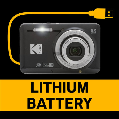 KODAK PIXPRO 好用 變焦 FZ55-BK 16MP 數位相機 光學5倍變焦 廣角 28mm 2.7吋液晶螢幕(黑色)