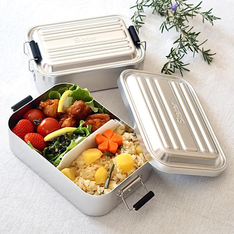Skater AFT8B-A Aluminum Lunch Box, Fluffs Easily, Large Capacity, 28.7 fl oz (850 ml), Men, Silver