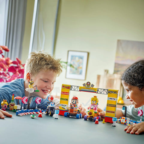LEGO 超級瑪利歐 瑪利歐賽車 – 嬰兒桃子 和 大獎賽 套裝 玩具 生日 禮物 積木 男孩 女孩 兒童 8歲 9歲 10歲 小學生 瑪利歐 商品 遊戲 72036