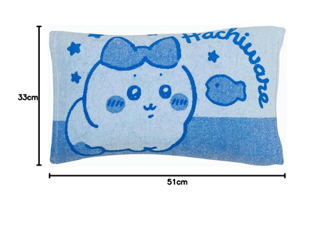 MORIPiLO 4621695 Pillowcase, Towelcloth 43, 24.8 inches (63 cm), 13.8 x 19.7 inches (35 x 50 cm), Chiikawa Hachiware Goods (Washable Pillow Case for Parents and Children), For Adults and Children