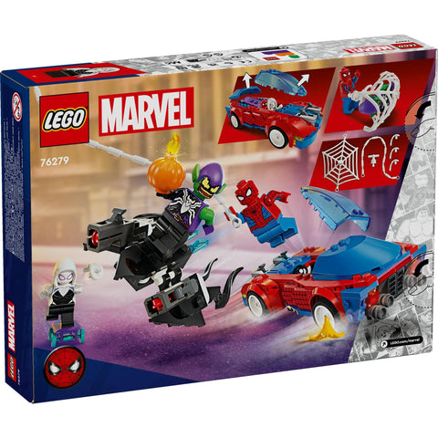 レゴ(LEGO) スーパー・ヒーローズ スパイダーマンのレースカーとヴェノム化したグリーン・ゴブリンの対決 おもちゃ 玩具 プレゼント 誕生日 ブロック クリスマス 男の子 女の子 子供 7歳 8歳 9歳 小学生 マーベル グッズ フィギュア 76279