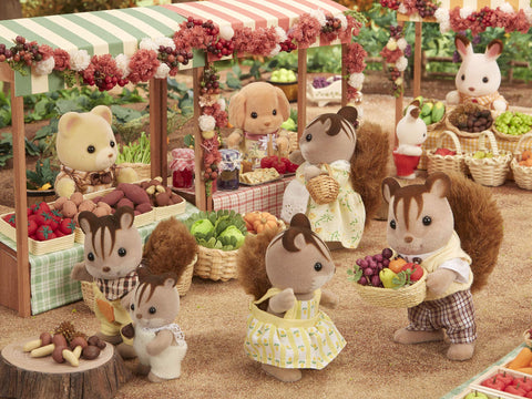 シルバニアファミリー 人形 【 くるみリスファミリー 】 FS-17 STマーク認証 3歳以上 おもちゃ ドールハウス Sylvanian Families エポック社 EPOCH