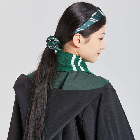 [ChicFlow] 魔法学校風リボンヘッドバンド - 魔法のヘアアクセサリー、コスプレやパーティーに最適、赤、黄、青、緑、1個セット