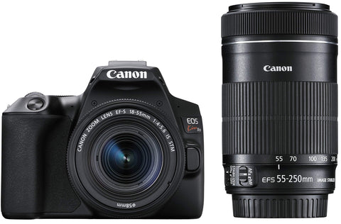 Canon EOSKISSX10BK-WKIT Digital Single Lens Reflex Camera EOS Kiss X10, Double Zoom Kit, Black