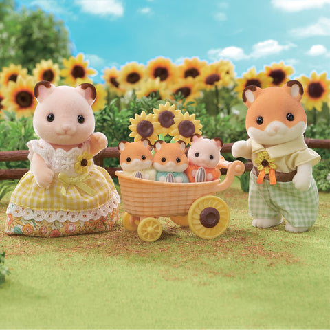 EPOCH Sylvanian Families FS-61 Hamster Family Dolls, Safety Toy Mark Certified, Toy for Ages 3 Years and Up, Dollhouse