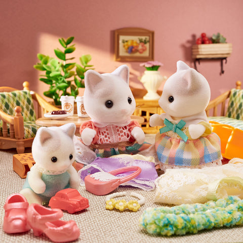 シルバニアファミリー 人形 【 ラテネコファミリー 】 FS-52 STマーク認証 3歳以上 おもちゃ ドールハウス Sylvanian Families エポック社 EPOCH
