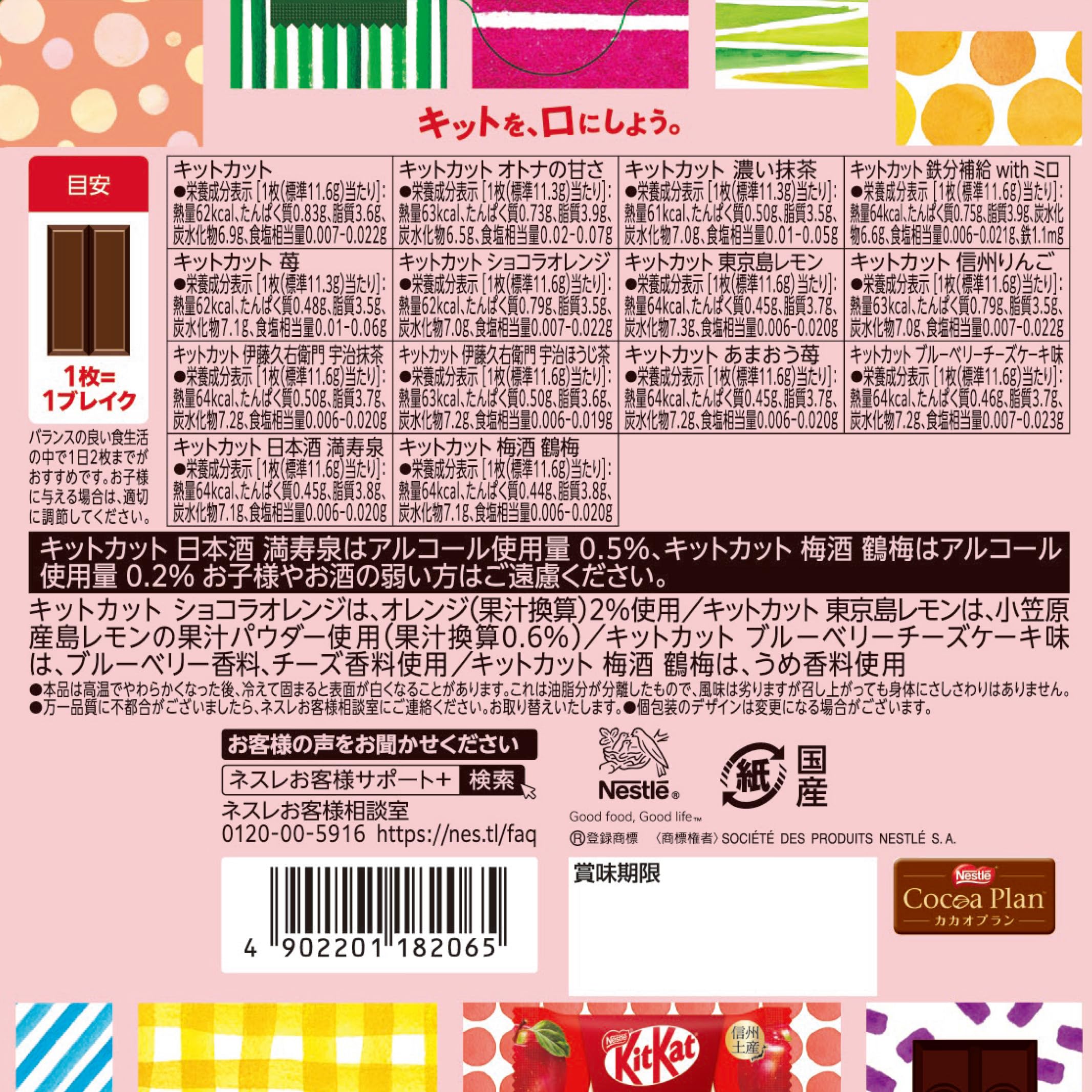 Nestle KitKat Mini Variety Party Box (70 pieces, chocolate