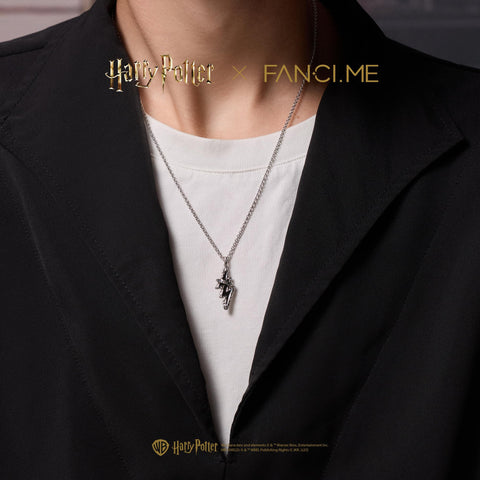 x Harry Potter 公式コラボ パトローナス・マーク メンズ ネックレス ブレスレット サーモクロミックデザイン 男性 シルバー 地金 ハリー・ポッター ハロウィン クリスマス プレゼント