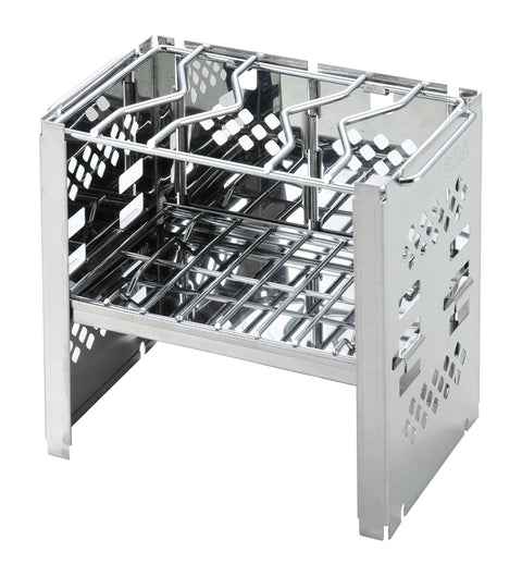 Captain Stag UG-43 Barbecue Stove, Bonfire Stand, 3-in-1, Foldable, Smart Grill, B6 Type, Includes Bag, 3 Levels Adjustable