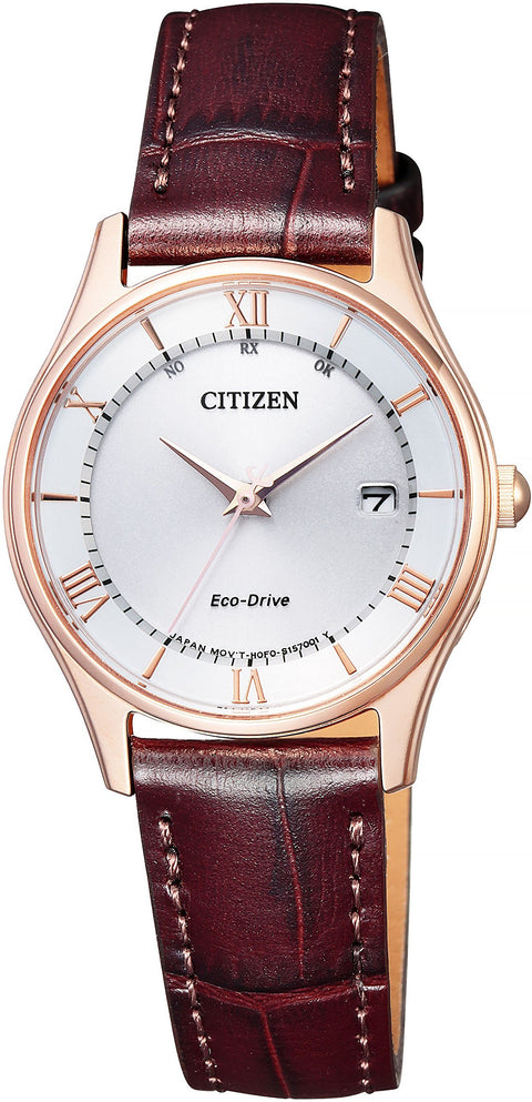 Citizen ES0002-06A Women's Watch, Citizen Collection, Eco-Drive Radio Watch, Dial color - white, watch