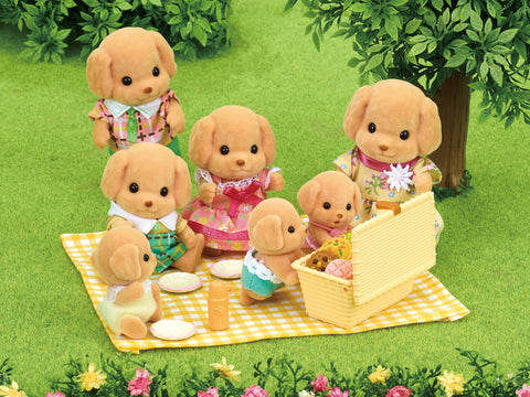 Sylvanian Families Doll Toy Poodle Family FS-29