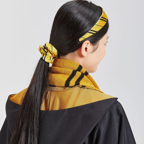 [ChicFlow] 魔法学校風リボンヘッドバンド - 魔法のヘアアクセサリー、コスプレやパーティーに最適、赤、黄、青、緑、1個セット
