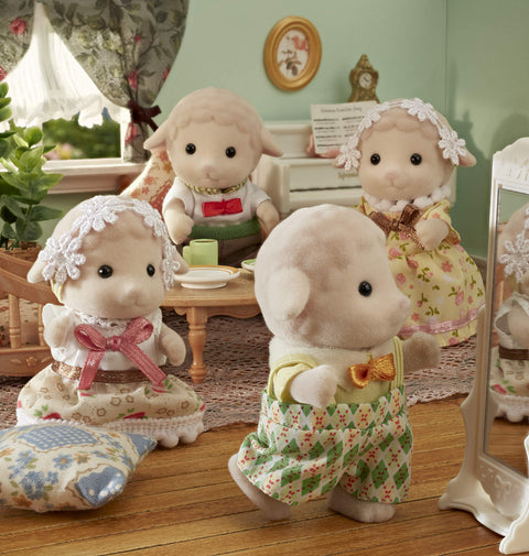 シルバニアファミリー 人形 【 ヒツジファミリー 】 FS-42 STマーク認証 3歳以上 おもちゃ ドールハウス Sylvanian Families エポック社 EPOCH