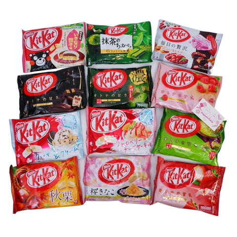 네슬레 재팬 킷캣 미니 푸드 비교, 8팩, 랜덤 세트, 버라이어티 세트, 8종, 각 1봉지