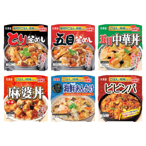 Marumiya Foods Industry Marubiya Easy Range Series. Assorted Rice Series, Assorted, 6 Servings