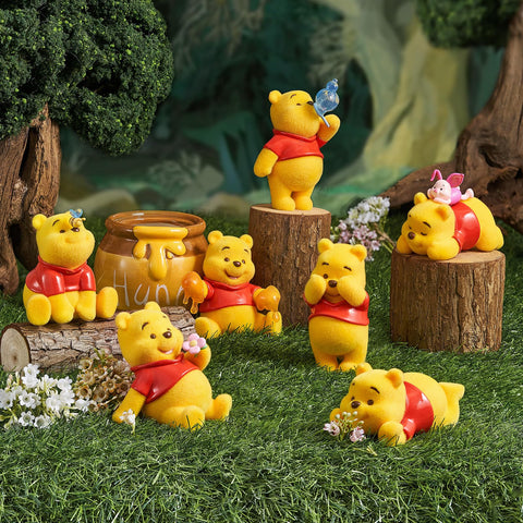 TOP TOY Disney Winnie the Pooh Happy Daily Series [1 Piece] Toy Toy Toy Plush Toy Blind Box Figure Soft Vinyl PVC Premium Toy Birthday Present Winnie the Pooh Character Collector