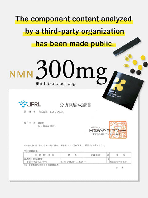 P3 NMNサプリメント  【1包9粒入り NMN300mg×7日分】