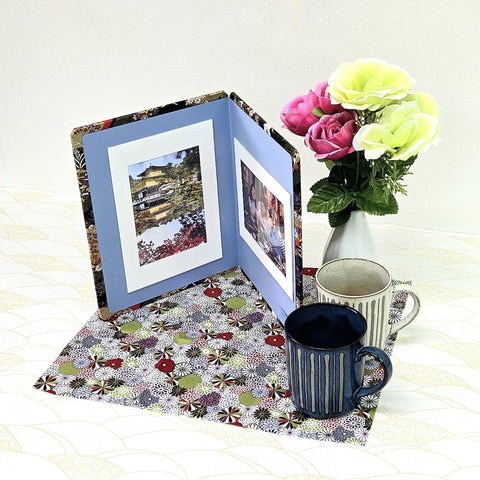 Lucky Crane Greeting Card & Standing Double Photo Frame