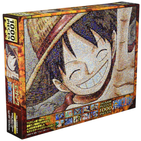 Ensky 1000 Pieces Jigsaw Puzzle, One Piece, Mosaic Art (Luffy) [19.7 x 29.5 inches (50 x 75 cm)]