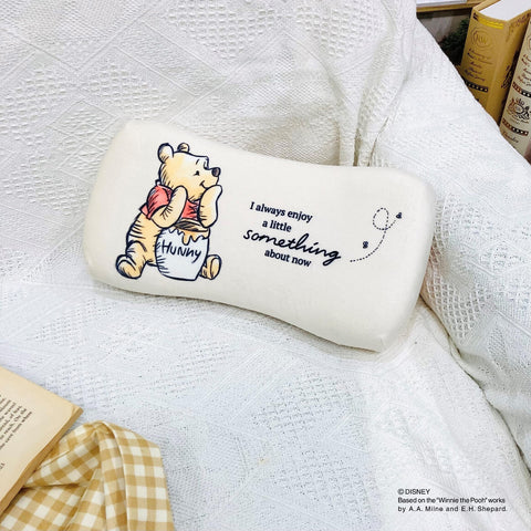 MORIPiLO 低反発クッション 腰枕 くまのプーさん (ディズニー ミニリラックスピロー) 肌にやさしいふわモチ触感 グッズ ぬいぐるみ 昼寝枕 オレンジ 15x30x8cm キャラクター まくらのモリシタ