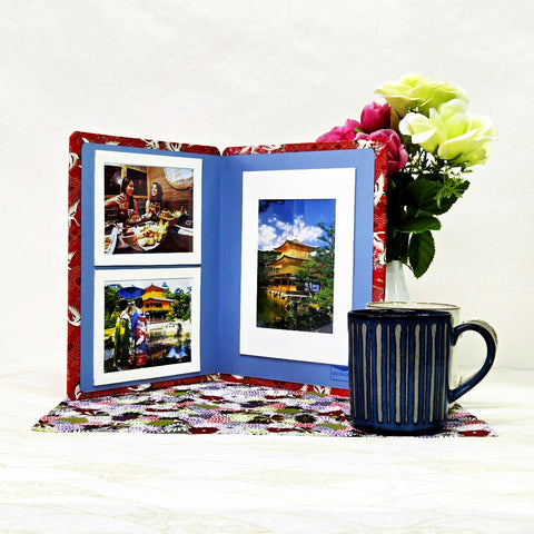 Seven Treasures & Crane Standing Double Photo Frame