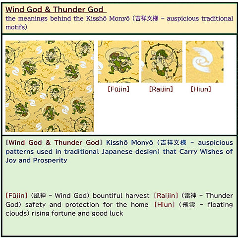 Wind God & Thunder God Greeting Card & Standing Double Photo Frame