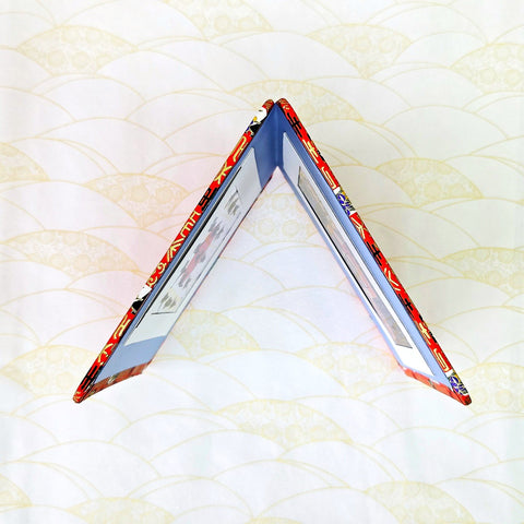 Happiness & Longevity Greeting Card & Standing Double Photo Frame