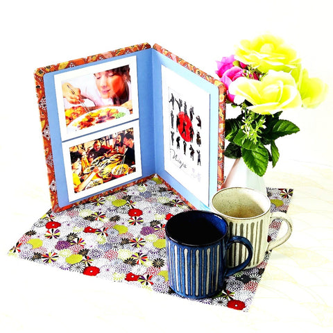 Seven Treasures of Harmony Standing Double Photo Frame