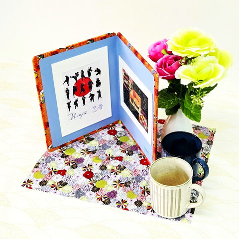 Happiness & Longevity Greeting Card & Standing Double Photo Frame