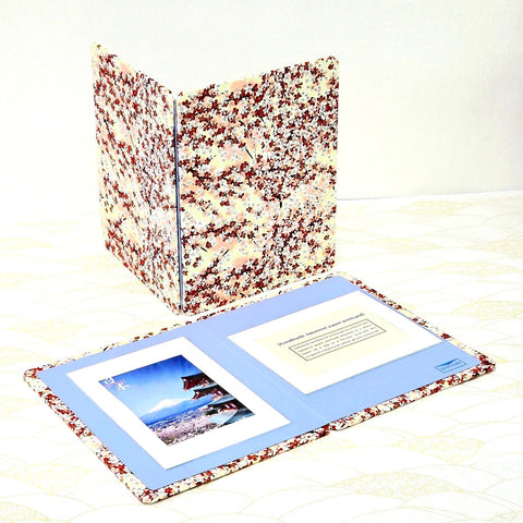 Sakura in Full Bloom Greeting Card & Standing Double Photo Frame