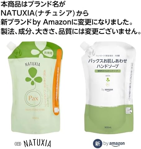 by Amazon Large Capacity Pax Skin Happy Hand Soap 900mL (NATUXIA)