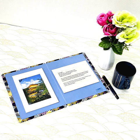 Plentiful Happiness & Good Fortune Greeting Card & Standing Double Photo Frame